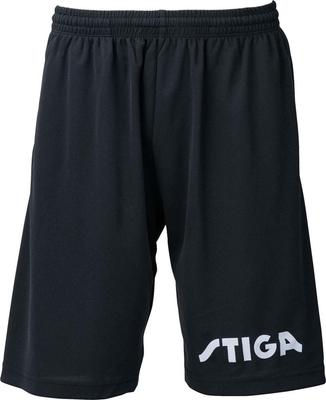 Stiga Table Tennis Shorts, Half Pants, Black, Size L