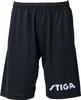 Stiga Table Tennis Shorts, Half Pants, Black, Size L