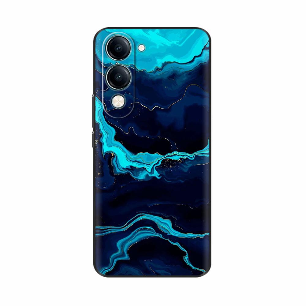 For Vivo Y19 5G Case Cool Painting Soft TPU Covers Black Silicone Back Cover for Vivo Y19 5G Y 19 Phone Cases Cartoon Fundas