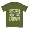 System Of A Down T Shirt Summer  100% Cotton T-Shirts For Men Hippie Casual Tee Shirt Short-Sleeve Y2K Casual Clothes