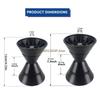 N5KD 3in/4in Roller for Trailer Bracket Easy Installation Rubber Roller Trailer Stop with 1/2in Shaft Boat Accessory