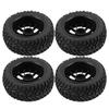 4pcs Set Racing Off road Car Tires Rubber Tyre Wheel Rim for 1:10 Vehicle Part