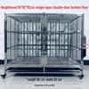 Stainless Steel Multi-Layer Dog Cage for Small to Medium Dogs - Parent-Child Design, Ideal for Pet Shops & Boarding