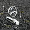 knpc3 For Mitsubishi L200 Pajero RALLIART ASX Lancer Outlander Mirage Eclipse Car Metal Chromed Emblem Front Hood Badge Decoration