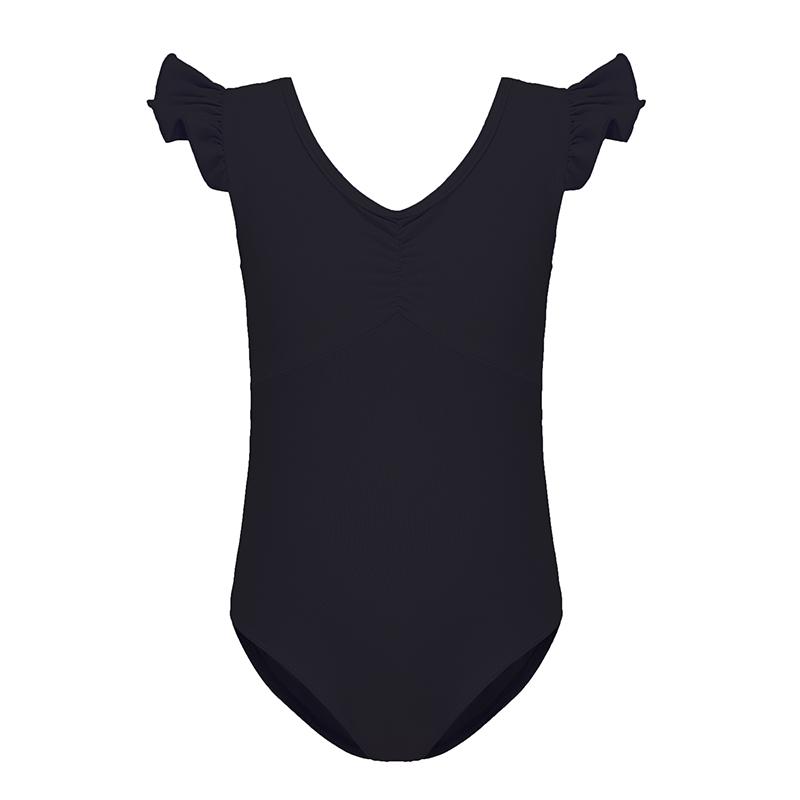 Ballet Leotards For Girl Toddler Short Ruffle Sleeve Dancer Outfit Rhythmic Gymnastics Bodysuit