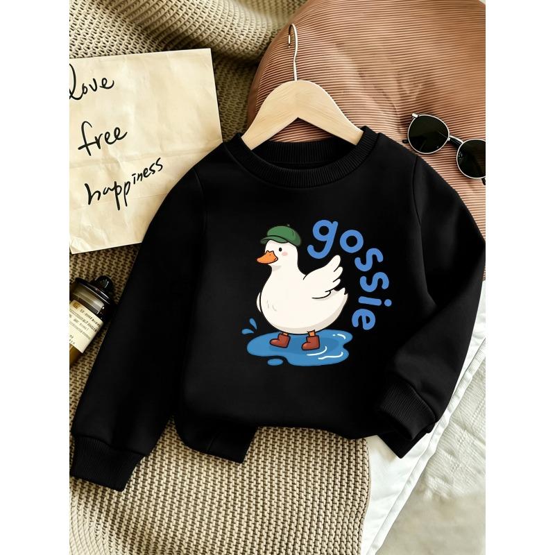 European sizes Cute Printed Pattern 0-3 Years Kids' Comfortable Spring Lightweight Crew Neck Sweatshirt Suitable for Outdoor Wear