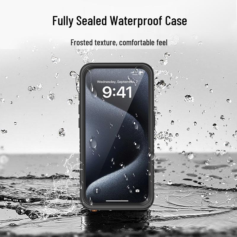 Apple iPhone Waterproof, Drop-Proof Protective Case: Compatible with 13, 14 Pro Max, 15, 16, 17e. For Outdoor Use.