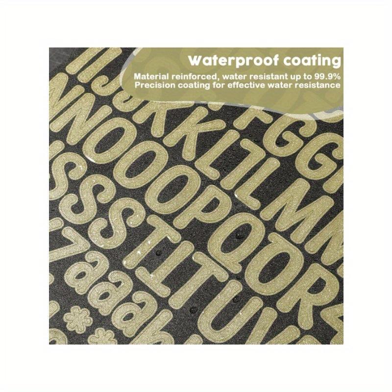 Glitter Gold Letter Stickers, Alphabet Number Stickers Decals For Christmas Gift, DIY Craft, Scrapbooking, Envelope, Cards