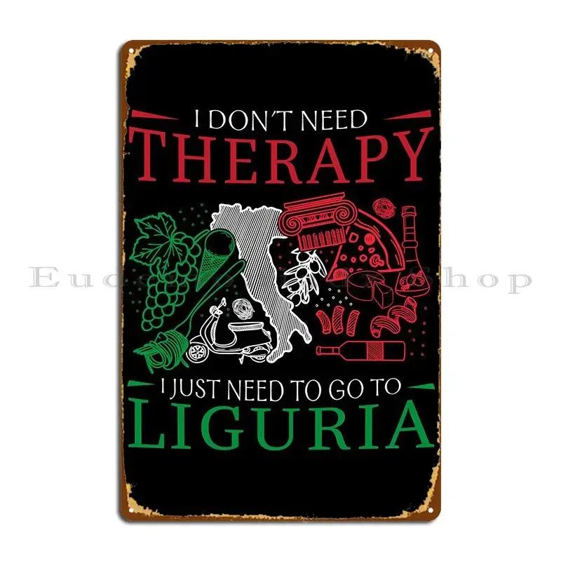 Liguria Lover Italy Metal Sign Personalized Painting Create Character Living Room Tin Sign Poster 20x30cm(7.8x11.8inch)