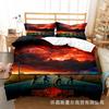 Stranger Things Series Peach Skin Velvet Bed Three-Piece Set Quilt Cover Pillowcase Can Be Made In Pictures
