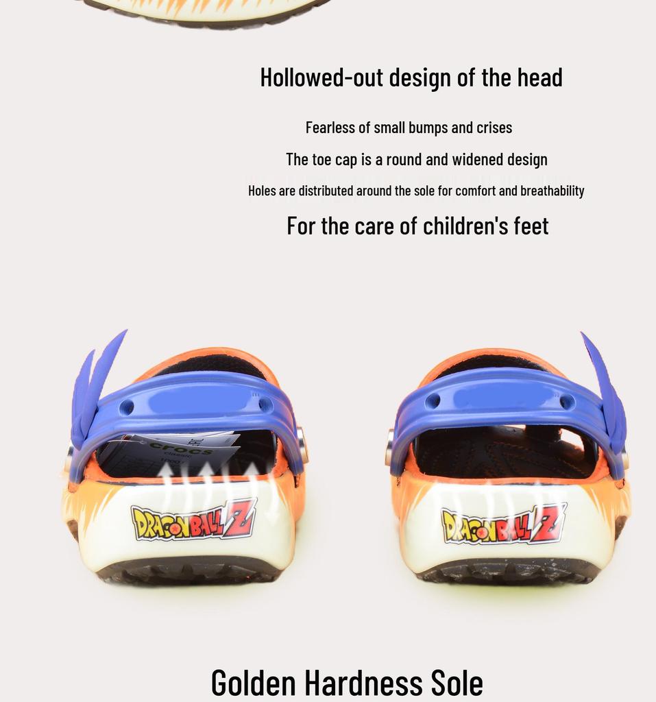 Dragon Ball Goku Kids Non-Slip Beach Clog Sandals