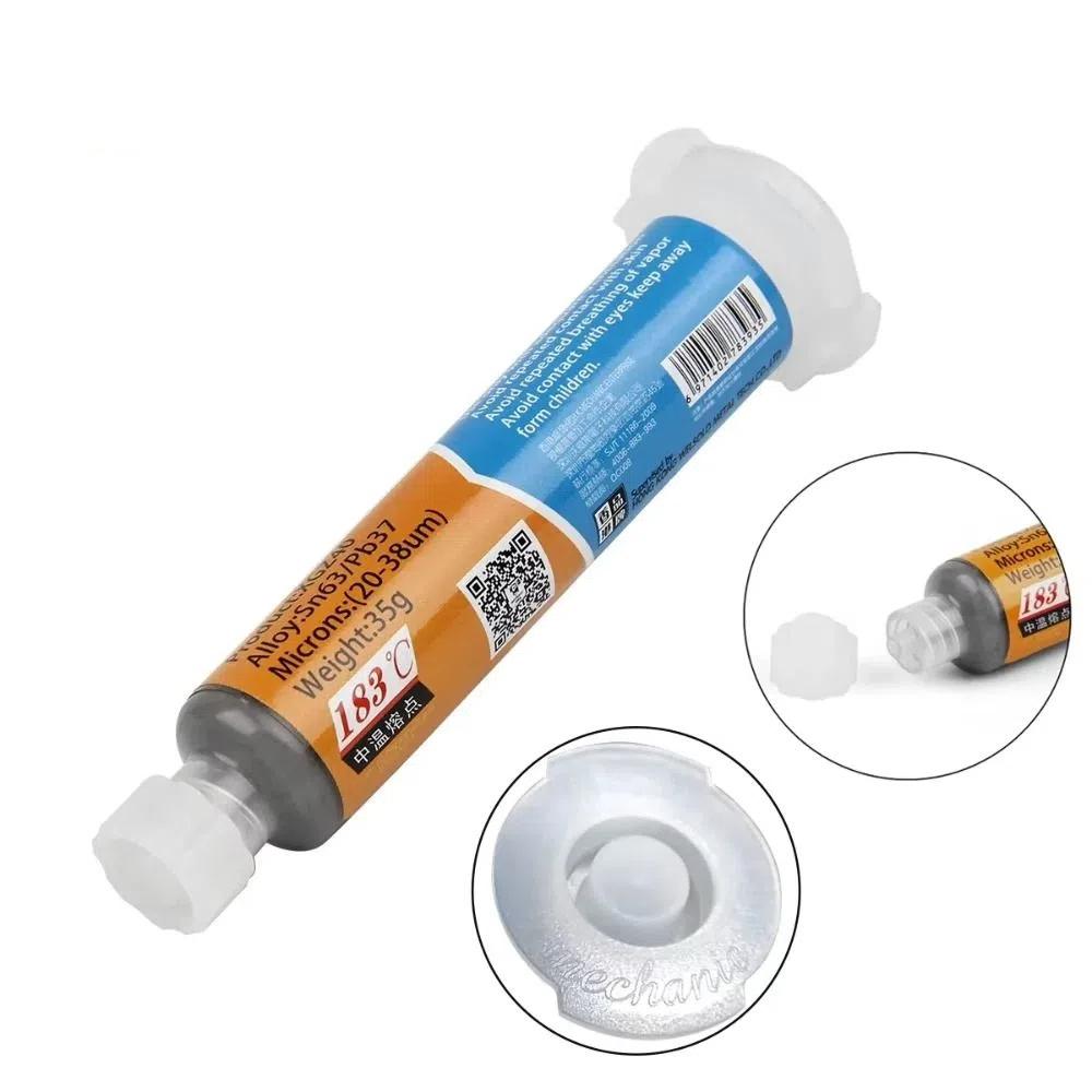 Medium Temperature Soldering Paste with Lead Solder Needles Solder Flux  For PCB Component Repair