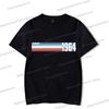 1960 To 1969 Print Vintage T Shirt Men Women Birthday Year Graphic Tees Harajuku Short Sleeve Established 1964 O Neck T-shirt