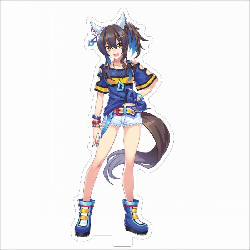 Japan Beautiful Derbil 15 Cm Cartoon Characters Acrylic Double-sided Stand Model Kawaii Cute Office Decoration Panel Permanent Recording Fans