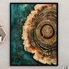 1pc Nordic Tree Ring Abstract Art, Modern Abstract, Scandinavian Abstract Wall Art, Wood Rings Wall Art, Nordic Fine Arts
