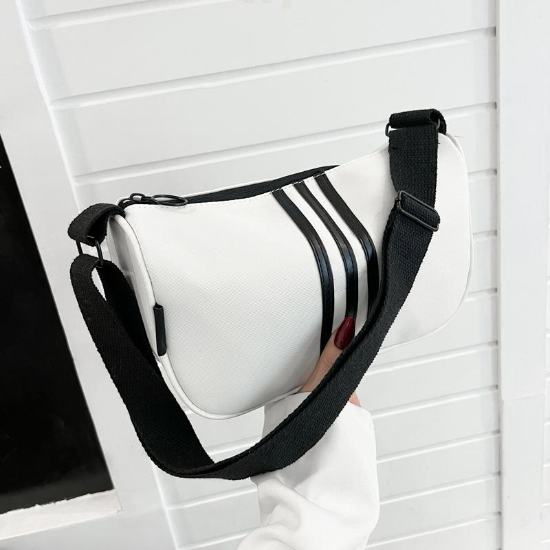 

Casual trend single shoulder armpit bag new large capacity simple fashion men s and women s messenger bag tote bag білий