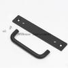 Aluminium Alloy Black Door Handles Balcony Bedroom Kitchen Door Pulls Silver White Furniture Handle Door Hardware knobs