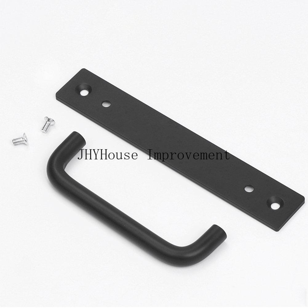 Aluminium Alloy Black Door Handles Balcony Bedroom Kitchen Door Pulls Silver White Furniture Handle Door Hardware knobs