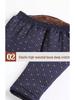 Warm Fleece-Lined Floral Pants for Elderly Women, Loose Fit, Thick Cotton, Ideal for Outdoor Wear
