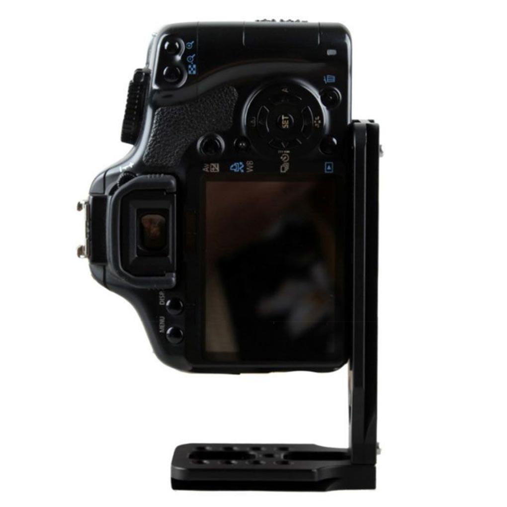 L-shaped Digital Camera Fast Release Plate Detachable Universal Anodized Anti-rust 1/4inch Plates Mount Bracket