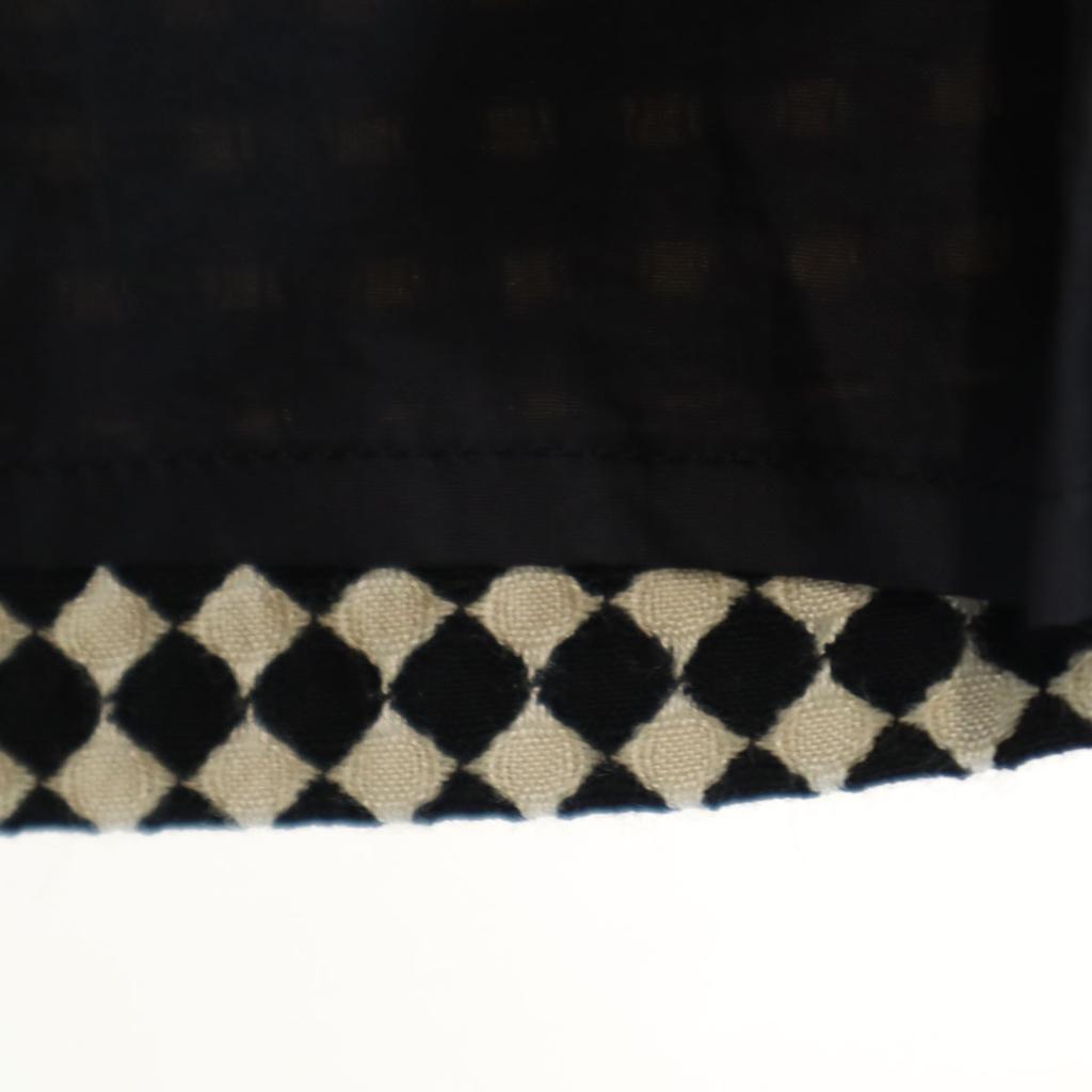 LIMI Feu Made In Japan Houndstooth Pattern Midi Skirt S Black Etc Women Used