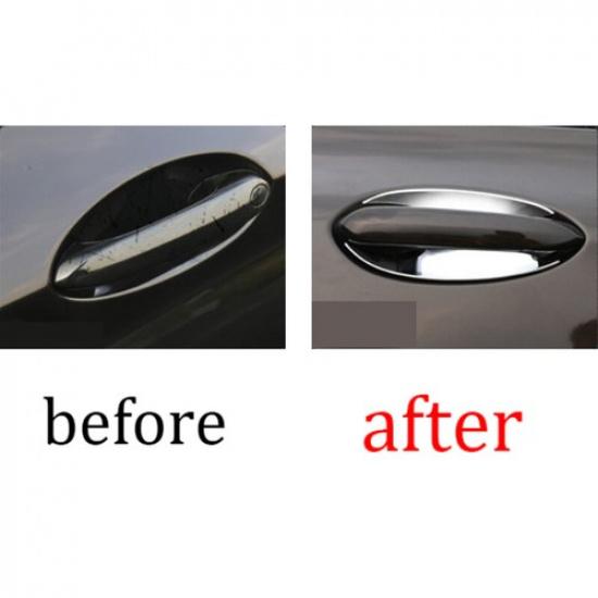 Fit For BMW X3 G01 X4 2018-2021 ABS Chrome Outside Door Bowl Cup Cover Trim 4PCS