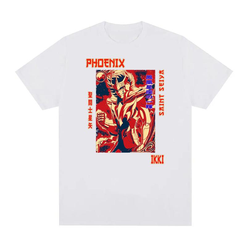 Saint Seiya Graphic Print T Shirts Men Women EU Size 100% Cotton Unisex Tops CottonStreetwear Harajuku