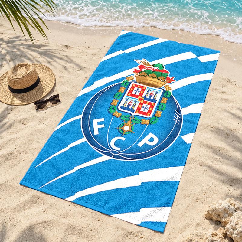 FC Porto Microfiber Beach Towel Quick Dry Sand Free Lightweight Beach Towels for Travel Swimming Camping