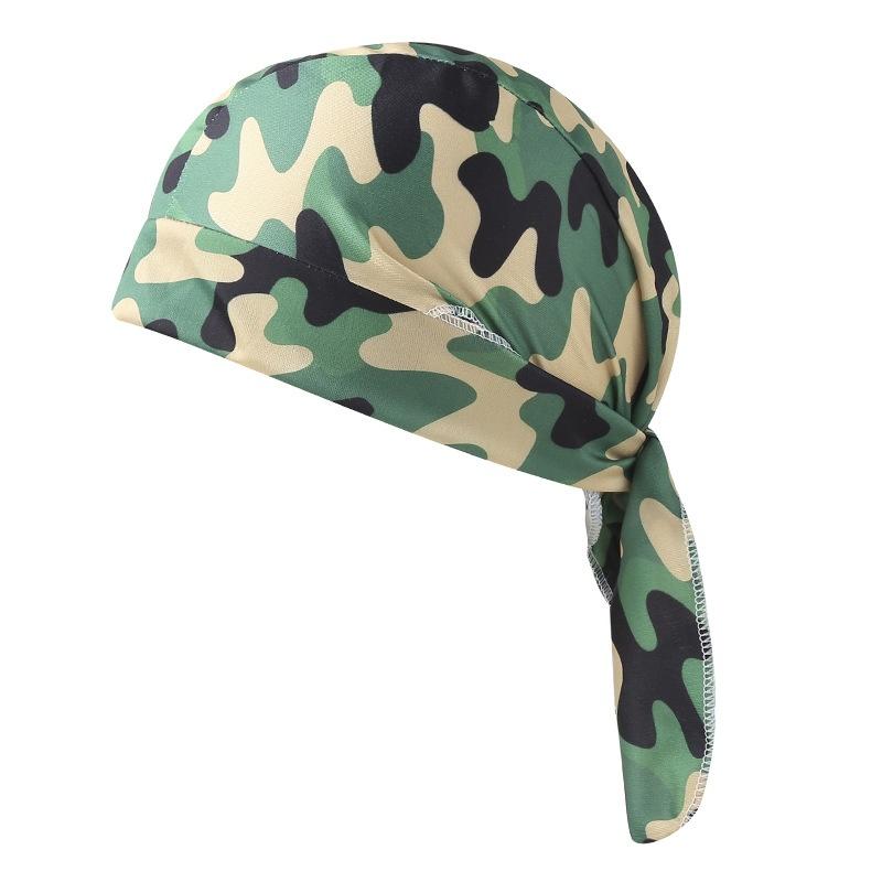 Printed Bandana Headband Sweat Absorbent Soft Pirate Hat for Men Outdoor Cycling Mountaineering Travel