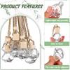 50 Pezzi 8ml Diffusore Profumatore Auto da Appendere Vuoto Vetro Trasparente Diffusore Oli Essenziali Aromaterapia Fragranza Profumo Ciondolo Vetro