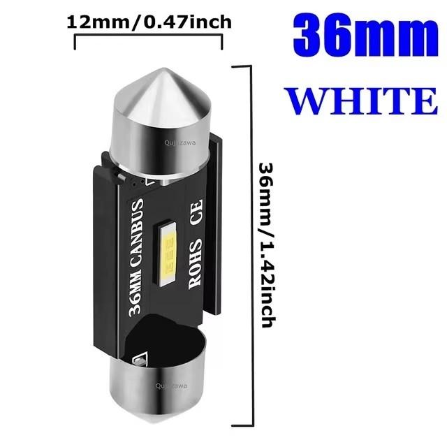 10pcs CANBUS Decoder 1860 Dual Peak Lamp 31MM 36MM 39MM 41MM LED Roof Light Reading Lamp C5W C10W Ultra Bright 12V