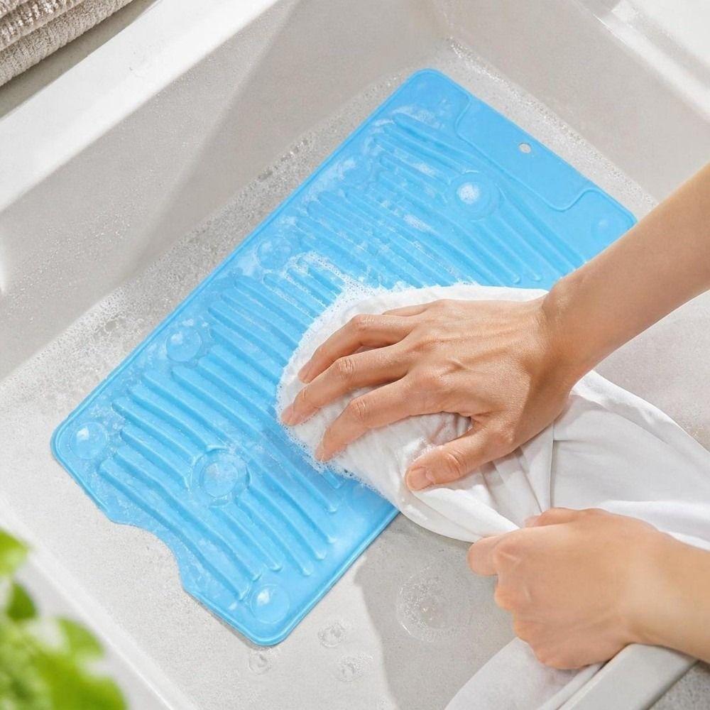 Foldable Design Hand Washing Board Non-Slip Scrubbing Board Laundry Washboard Bathroom Sink