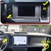 Chrome Central Console GPS Navigation Panel Cover Trim Cover For Ford Bronco 21+