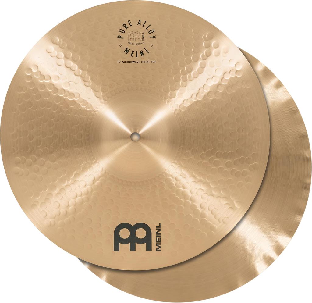 MEINL Cymbals Pure Alloy Series Cymbals Soundwave Hihat PA15SWH Hi-hat 15" []