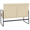 Cream Upholstered Bench 100 X 64 X 80 Cm Fabric
