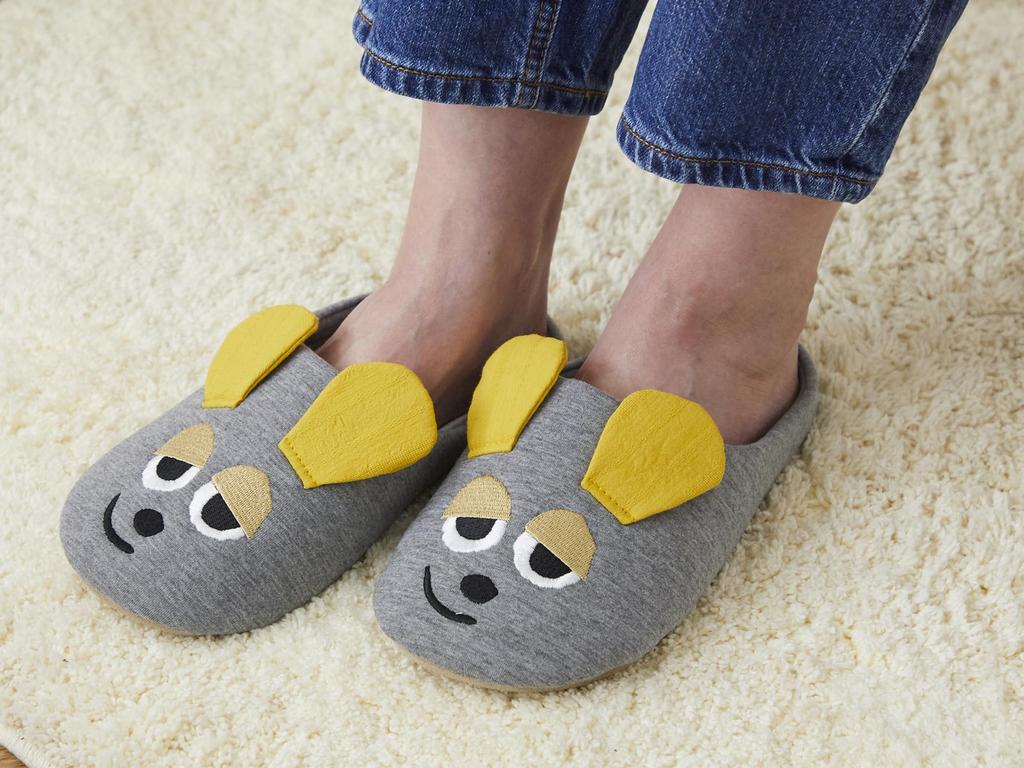Atelier Momo and Momo Frederic Leo Friends Room Size Lionni's Shoes, Gray, M, 23-25cm, FS43643-41