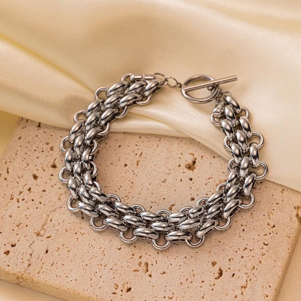 18K Gold Trendy Cuban Link Necklace: European & American Style, Non-Fading, Fashionable Personalized Chain, High-End Jewelry.