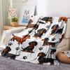Dachshund Dog Pattern Blanket-Lovely and Playful-for Pet-Lovers'Home Bedroom Living Room-Soft Lovers A Sweet Gift Dog Owners