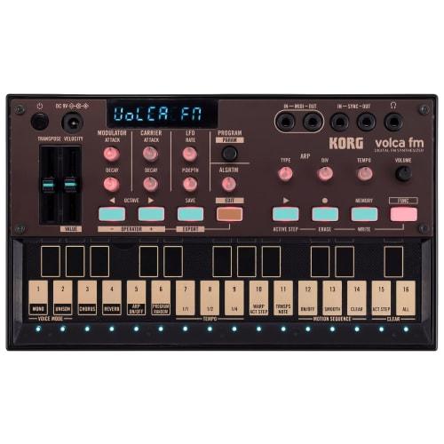 KORG Volca Fm2 FM Synthesizer, 6 Voices, Chorus, Reverb, Battery-Powered, Built-in Speaker, Headphone Compatible, Compact Size for Any Use