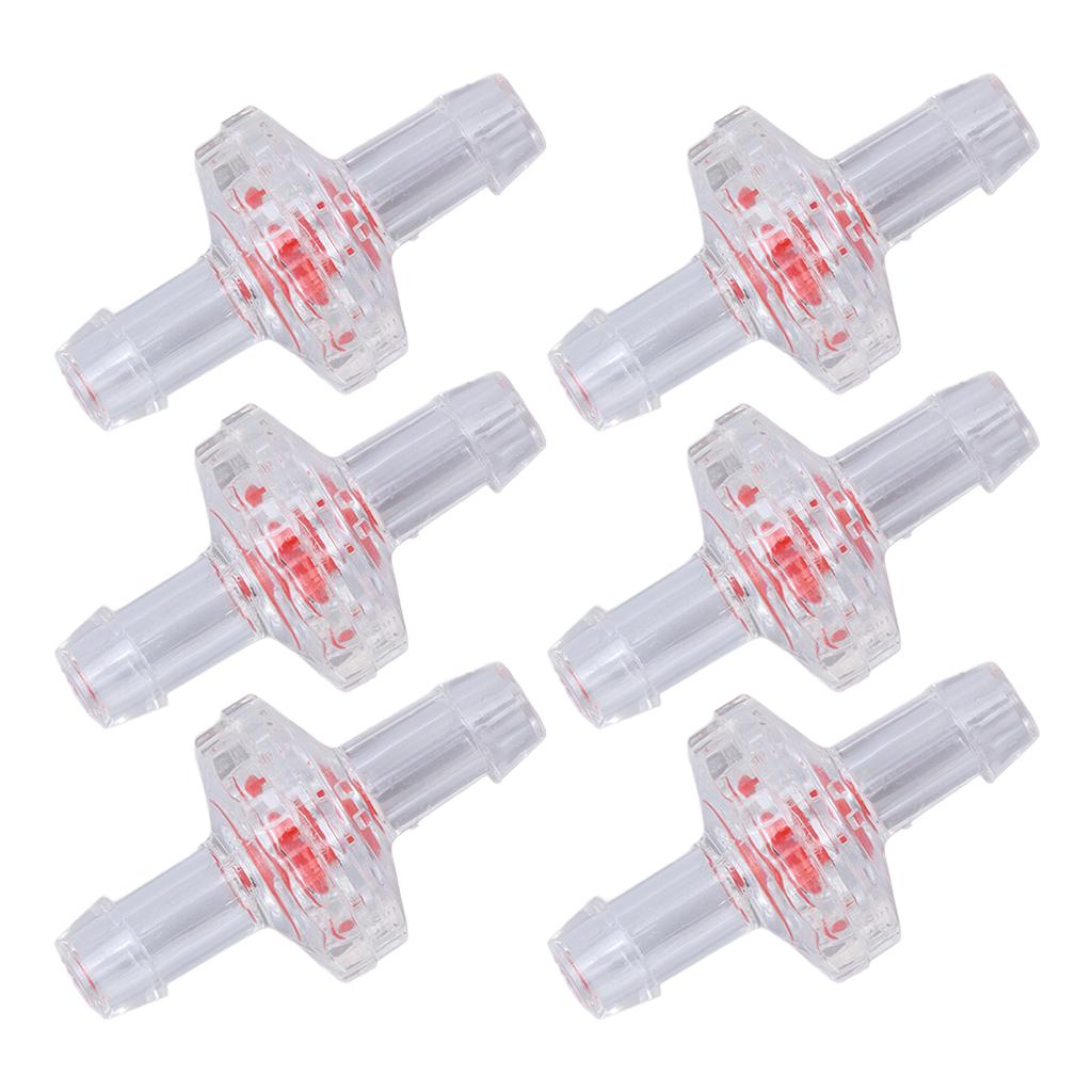 10 Stück Rückschlagventil 1 Weg PP Kunststoff Schlauch Wasserstopp Membran Tülle für Lufteinlass Zufuhr 5mm