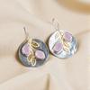 Rose Chalcedony Gemstone 925 Sterling Silver Jewelry Handcrafted Earrings 1.77" EE-81-15