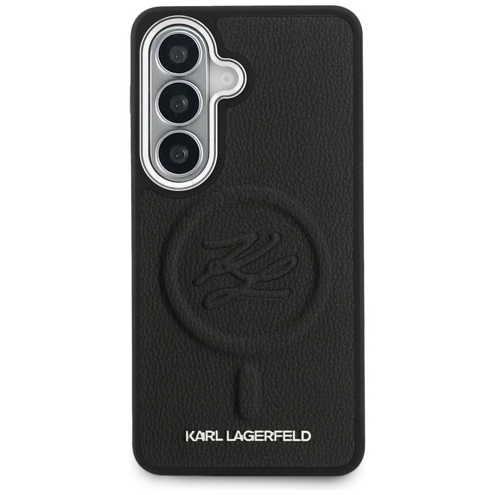 Karl Lagerfeld Embossed Ring Initials MagSafe Case for Samsung Galaxy S26 Black