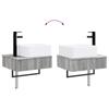 Bathroom Cabinet Set 5 Pcs Grey Sonoma 50 X 14.5 X 70 Cm
