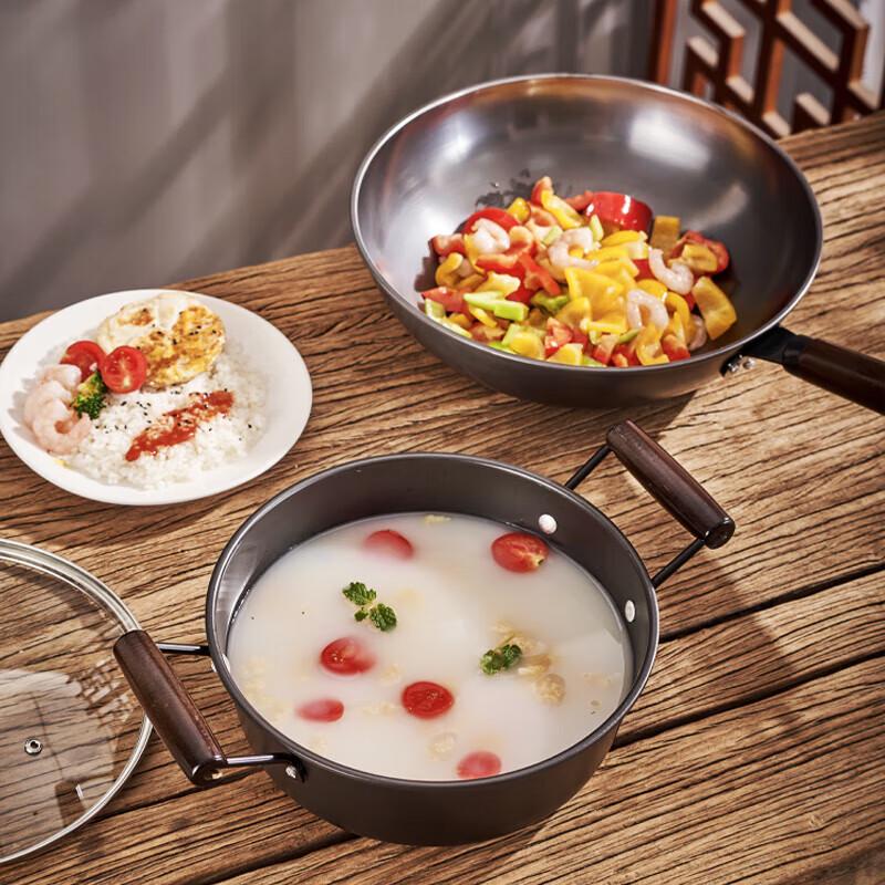 LUVHOO LH-TZ32 Perley Feineisen Kochgeschirr-Set