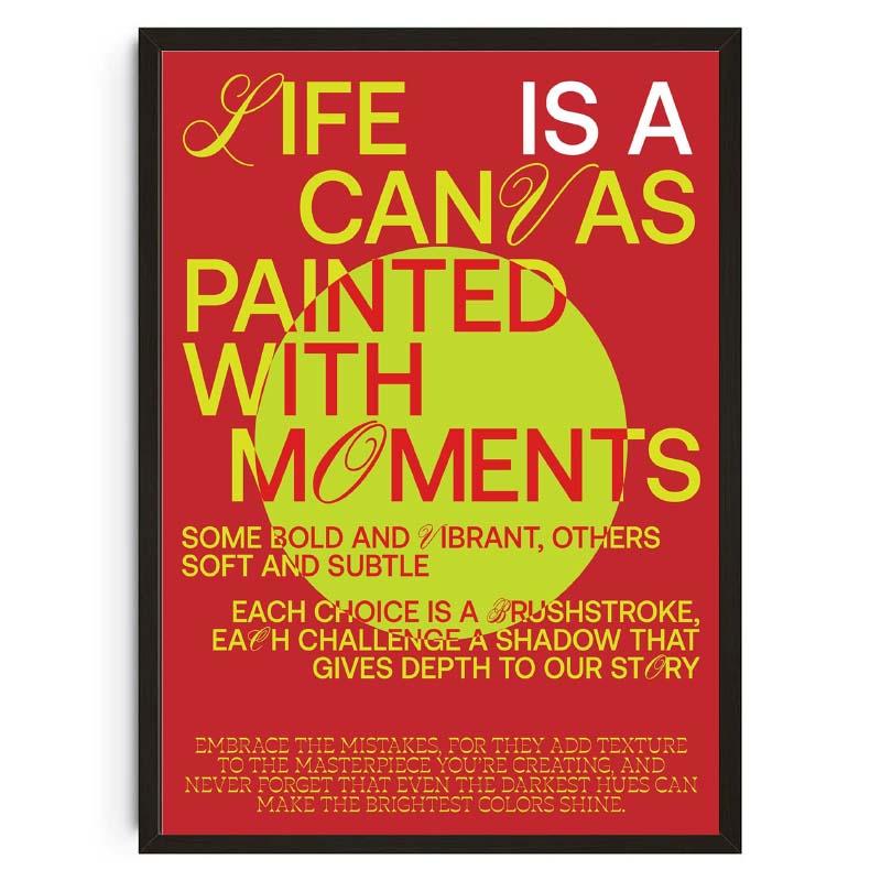 Abstract Typography Art Poster Less Is More Canvas Painting Motivational Quote Art Home Decor Print for Home Living Room Decor