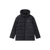 Small Logo Warm Solid Color Hooded Down Jacket Men Outerwear Legendary-Blue F11M041902F-NV