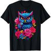 Owl Graphic Tee For Women Teens Girls T-Shirt