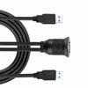 Dual USB Jack Recessed Socket Adapter 1M Cable Connector Extension Car Auto Flush-mounted Cable Set