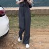 Early Spring Women's Mature Suit: Sleeveless Vest, Shirt, Wide-Leg Pants Petite 3-Piece Set