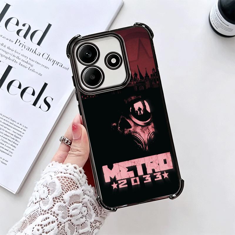 Metro 2033 Soft Phone Case For Xiaomi Redmi Note 14 15 Pro Plus 13 12 11S 11T 5G 10 9S 9 Plating Anti-Fall Fundas